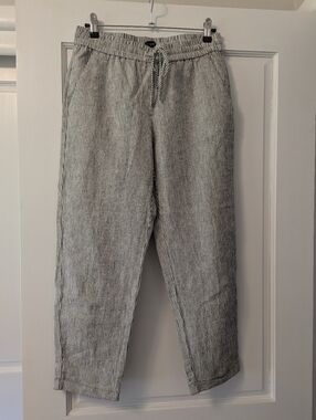 J. Crew Pinstriped Linen Pant Size 4